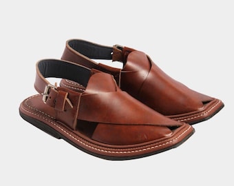 Peshawar Zalmi Mix Brown Chappal , Unique Chappal Handmade  display picture 1
