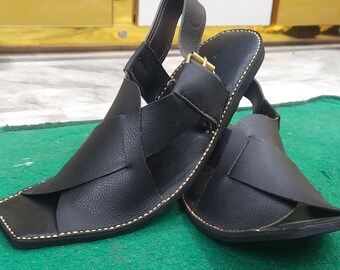 Handcrafted Zalmi Panjidara Chappal | Unisex Peshawari Sandals | Traditional Pakistani Footwear for Men & Women
