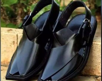 Handmade Leather Kaptaan Chappal | Peshawari Sandal