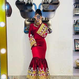 New Modern Afghan Dress - Afghan  Traditional Handmade Kuchi Clothes