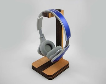 Laser Cut Headphone Stand DXF File puzzle