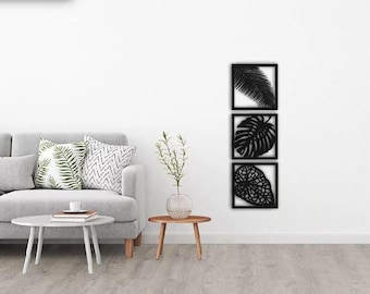 Laser Cut Floral Design Frames Home Wall Decor DXF File Home Decor Floral Art