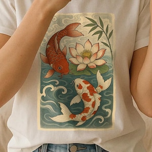 Koi Fish T-Shirt: Japanese Streetwear, Anime Graphic Tee