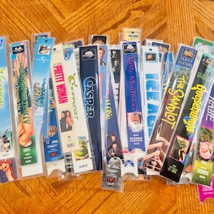 Retro VHS Bookmarks | Vintage-Inspired Page Markers | 90s Nostalgia Gift