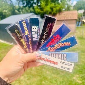 Bitty Blockbuster Bookmarks | Vintage-Inspired Page Markers | 90s Nostalgia Gift