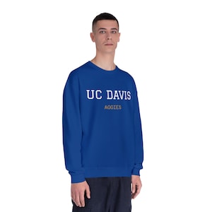 UC Davis Aggies Sweatshirt | For Students, Alumni Gifts, Casual Outfits, College Spirit Wear (University of California Davis)
