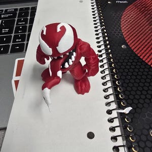 Figuras impresas en 3D de Venom y Carnage - Figura de acción de simbionte de 80 mm - Colección de villanos de Spider-Man - Decoración de escritorio para fans de Marvel Carnage