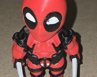 Deadpool 3D Printed Figurine - Quirky Marvel Collectible
