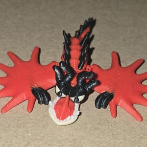 Articulated Hookfang 3D Printed Dragon Figurine - How to Train Your Dragon Collectible