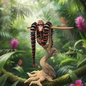 Carpet Python with tree image 2