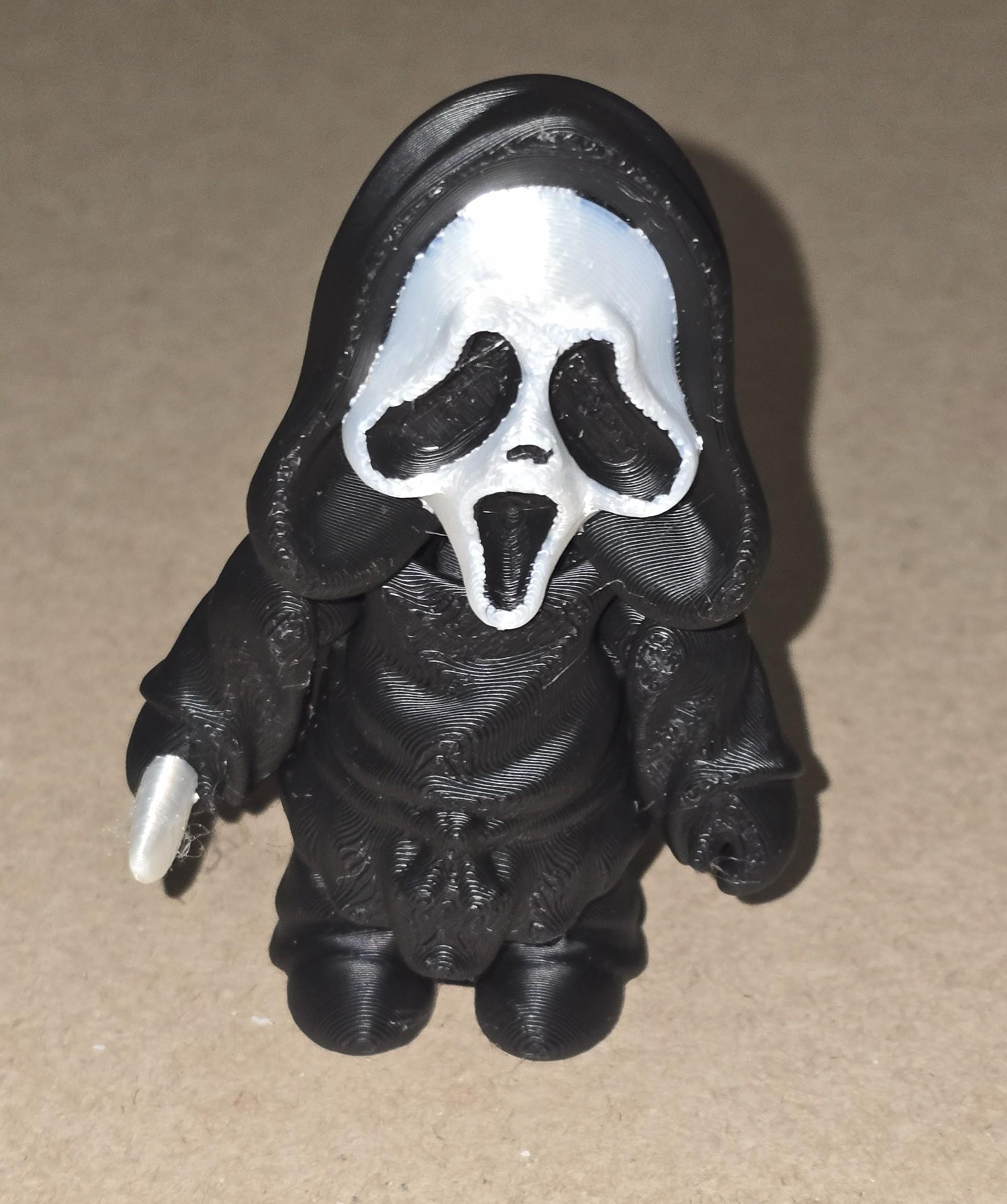 Ghostface 3D Printed Figurine - Adorably Spooky Horror Collectible