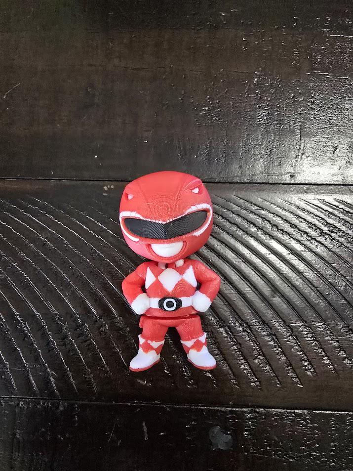 Figma Power Ranger Mighty Morphin Power Rangers 3D Printed Chibi Figurines - Individual or ...