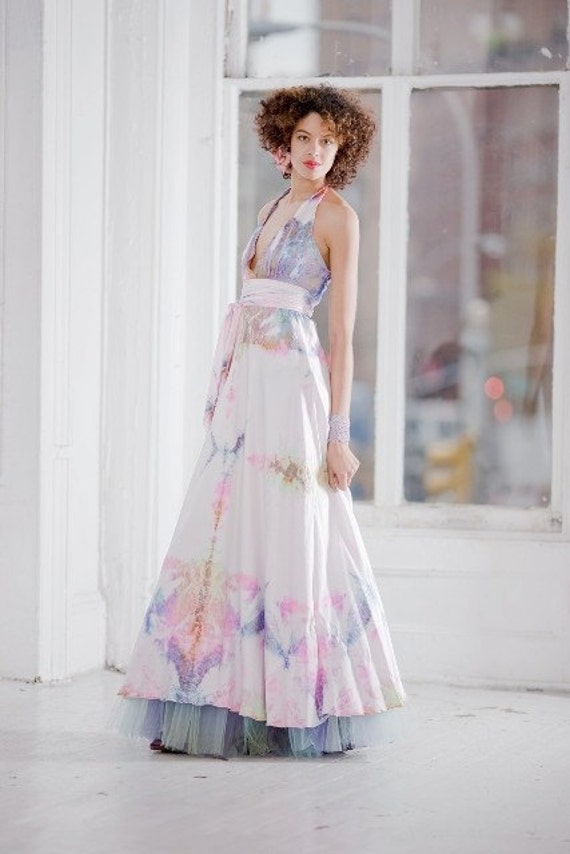 boho colored wedding dresses