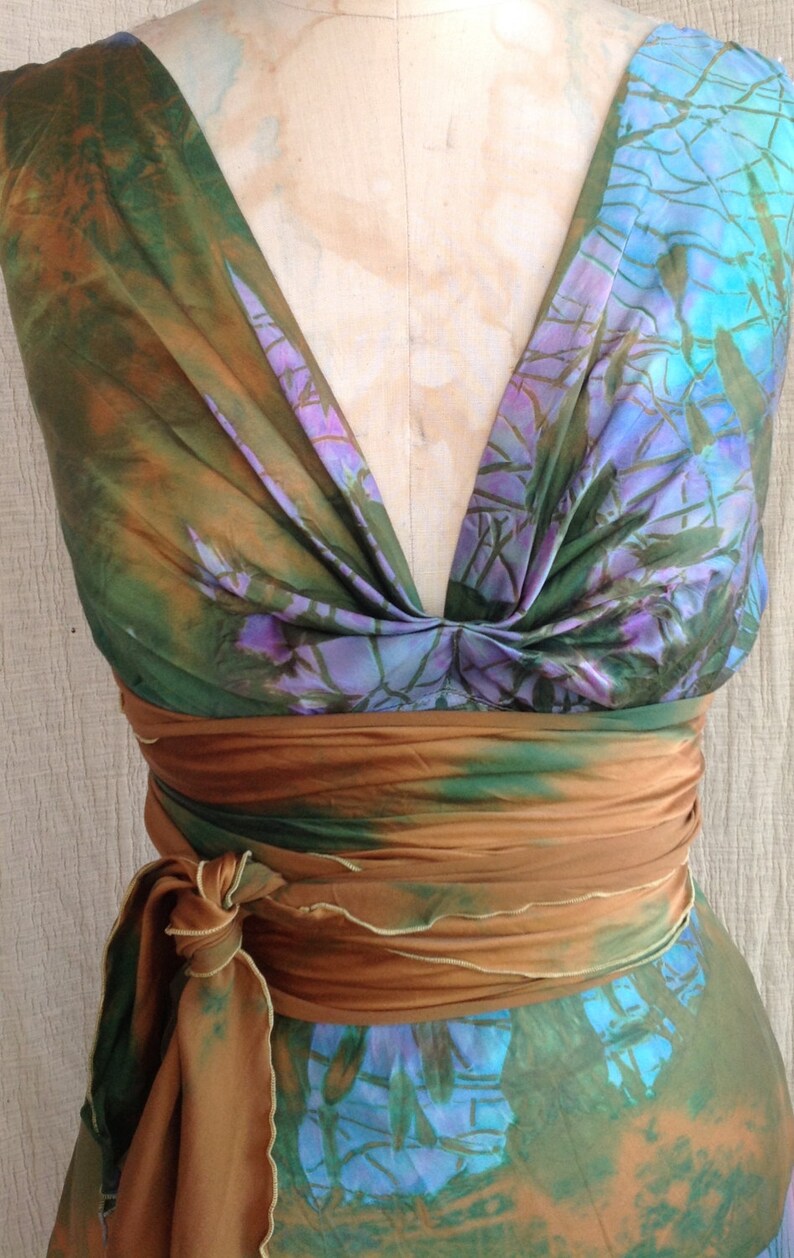 Gold Green Turquoise Henry Silk Wedding Dress Mother Of The Etsy
