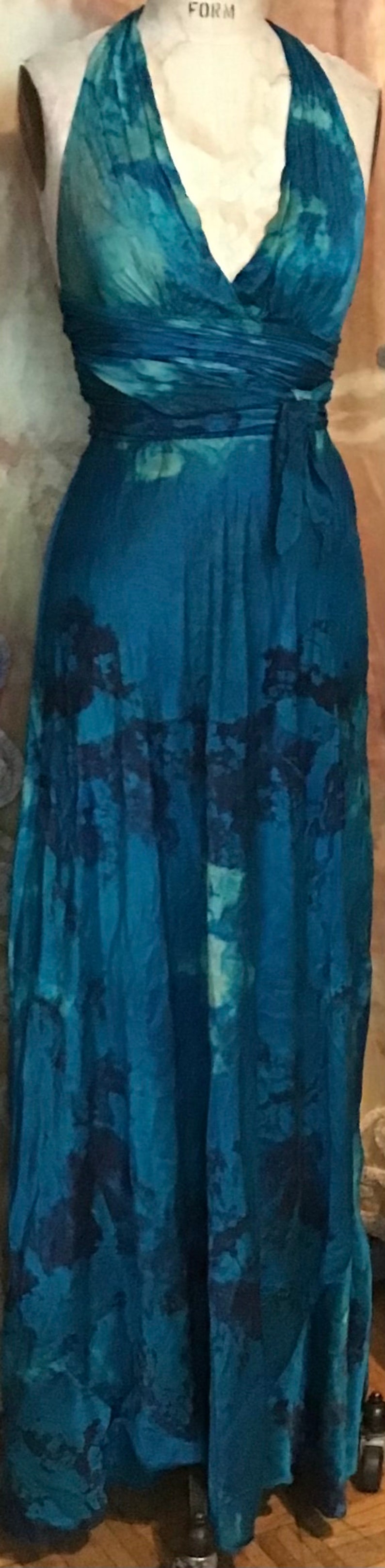 Robe Maxi The Limited Tie-dye - Col Halter, Taille PS (petite), Neuf Avec étiquettes