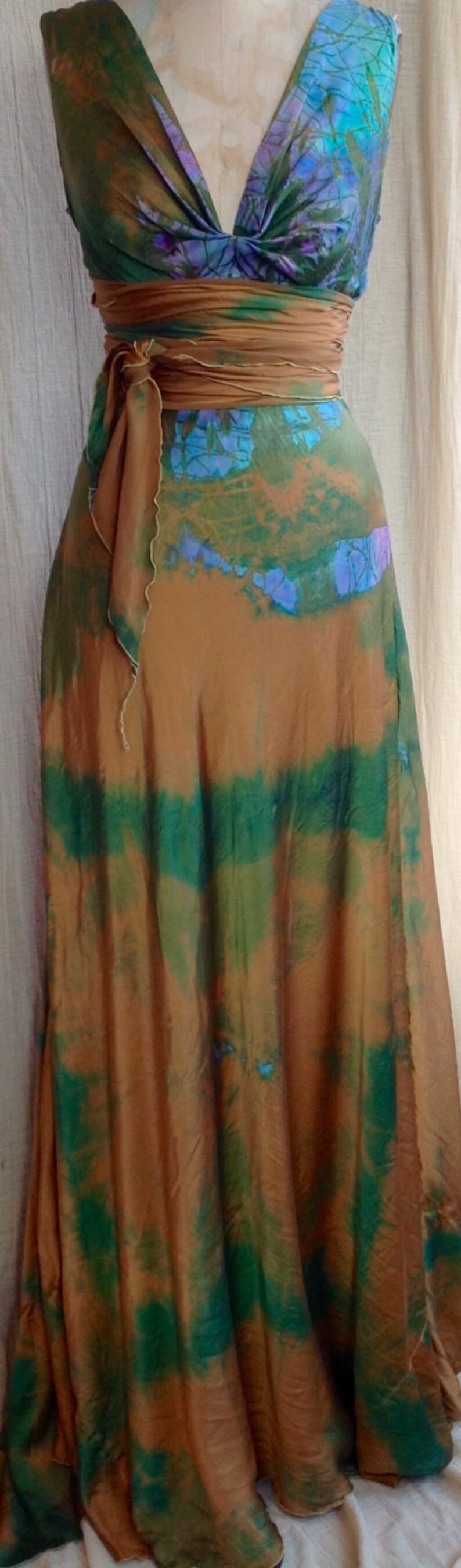 turquoise green wedding dress