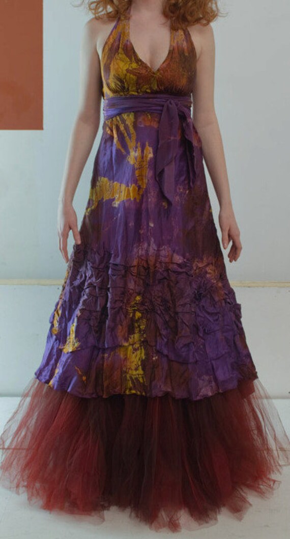 Purple Wedding Boho Chic Bridal Dresses Beach Wedding Dress Etsy