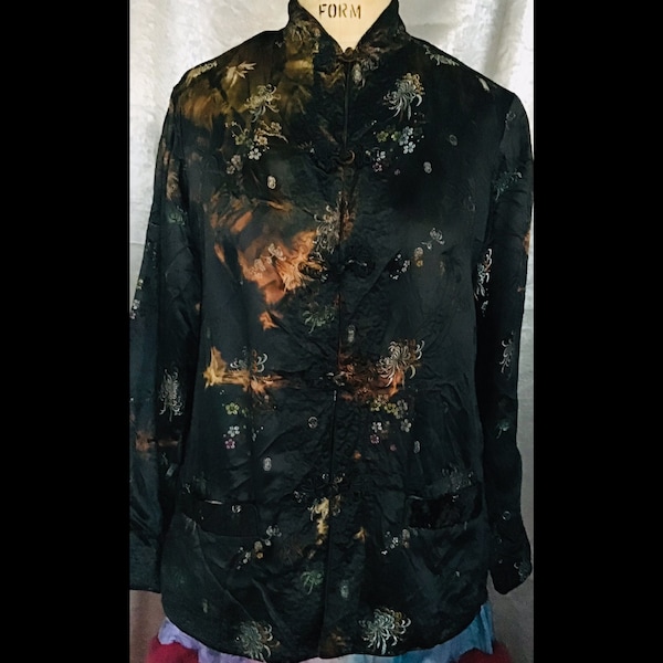 Embroidered hand dyed Momosoho mother of the bride jacket