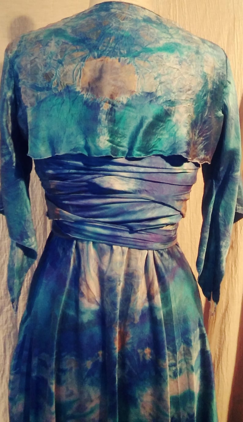 Boho chic wedding dress mother of the bride dress tie dye ...