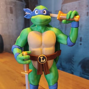 3d printed Leonardo Fan art - Teenage Mutant Ninja Turtle