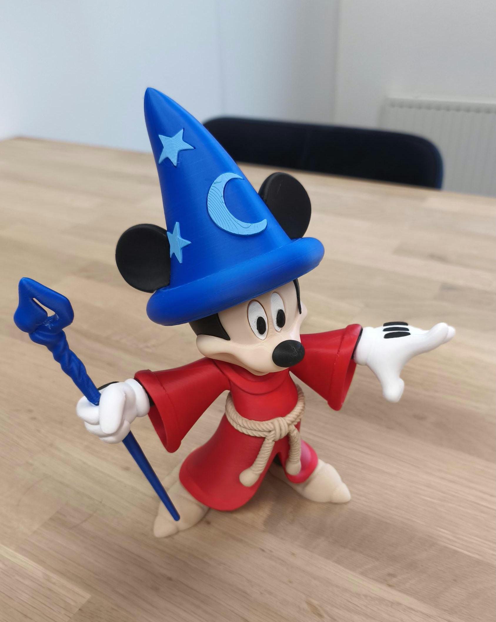 3d Printed Mickey Mouse Fantasia - the Sorcerer - Etsy