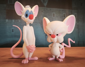 Pinky y Cerebro impresos en 3D