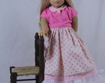 Day Dress Pattern for Kidz n Cats  Doll & Similar Sized slim 18 inch Dolls