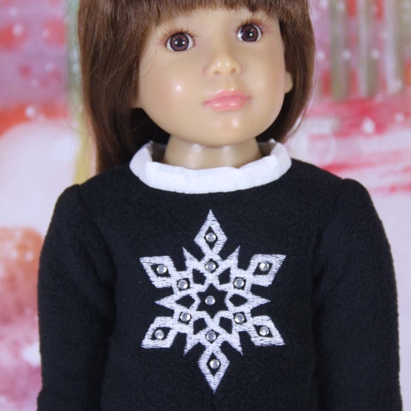 Fleece Sweater Pattern  for slim 18 inch dolls