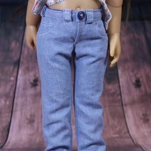 Jeans Pattern for Slim 18 inch dolls -Kidz n Cats, Magic Attic