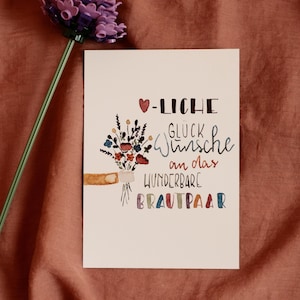 Hochzeitskarte (personalisierbar) A6