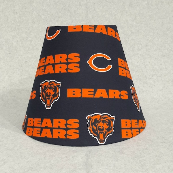 Chicago Bears lamp shade. NFL.  Shades are 9.5" x 5" x 7" tall