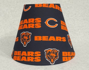 Chicago Bears lamp shade. NFL.  Shades are 9.5" x 5" x 7" tall