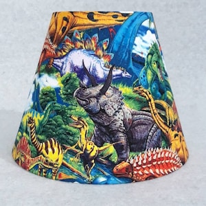 Dinosaur lamp shade.  Shades are 9.5&quot; x 5&quot; x 7&quot; tall