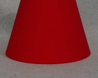 red and gold lamp shades