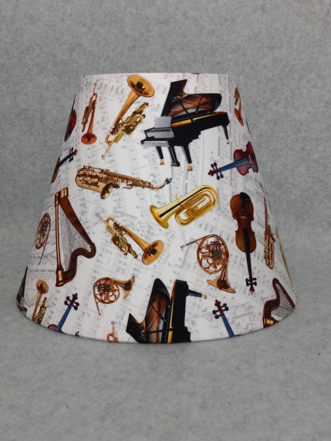 Musical Instruments Lamp Shade. Orchestra, Band, Music. Shades Are 9.5