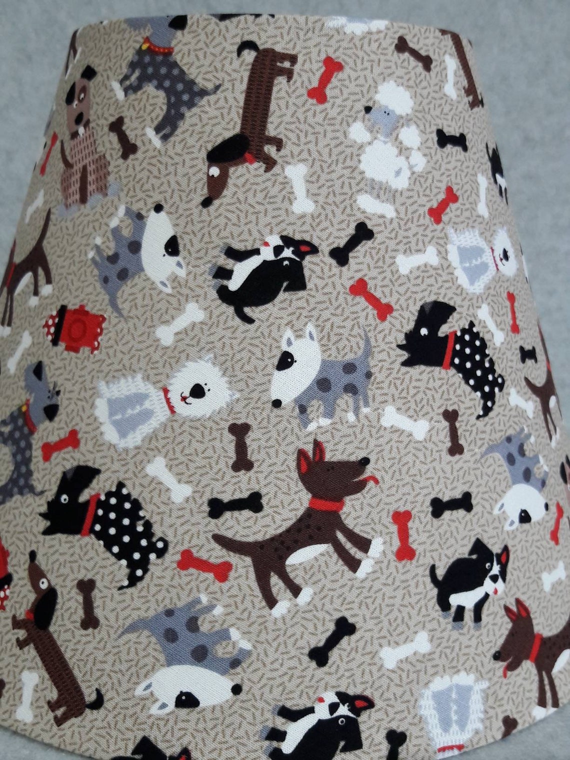 Puppy Dog Lamp Shade. Brown. .shades Are 9.5 X 5 X Etsy