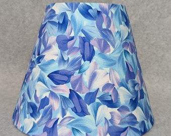 Blue petal mosaic lamp shade. Petals.  Bloom.  Flower. Shades are 9.5" x 5" x 7" tall