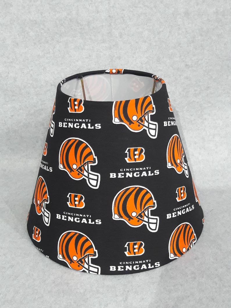 Cincinnati Bengals Lamp Shade. NFL. Shades Are 9.5 X Etsy