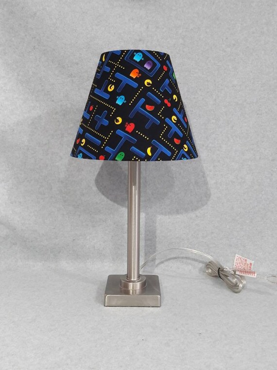 Pac Man Lamp Shade Arcade Atari Nintendo Fabric From Fabricutopia Com Shades Are 9 5 X 7 Tall