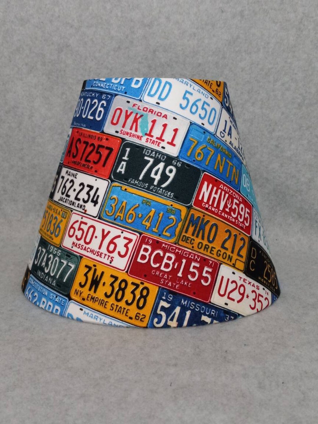 License Plate Lamp Shade, Plates Lamp Shade. Shades Are 9.5 X 5 X 7 Tall Etsy