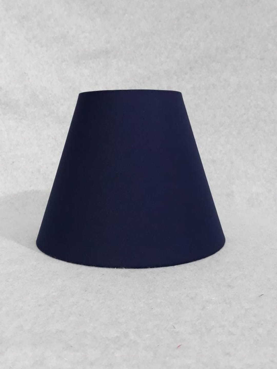 Dark Navy Blue Lamp Shade. Deep Navy. 9.5 Wide at the Bottom, 5 Wide at