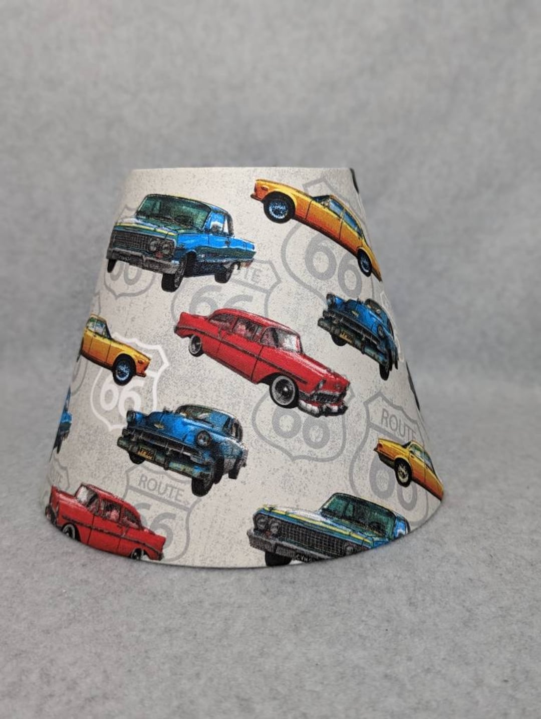 Classic Car Lamp Shade. Route 66. Shades Are 9.5 X 5 X 7 Tall Etsy
