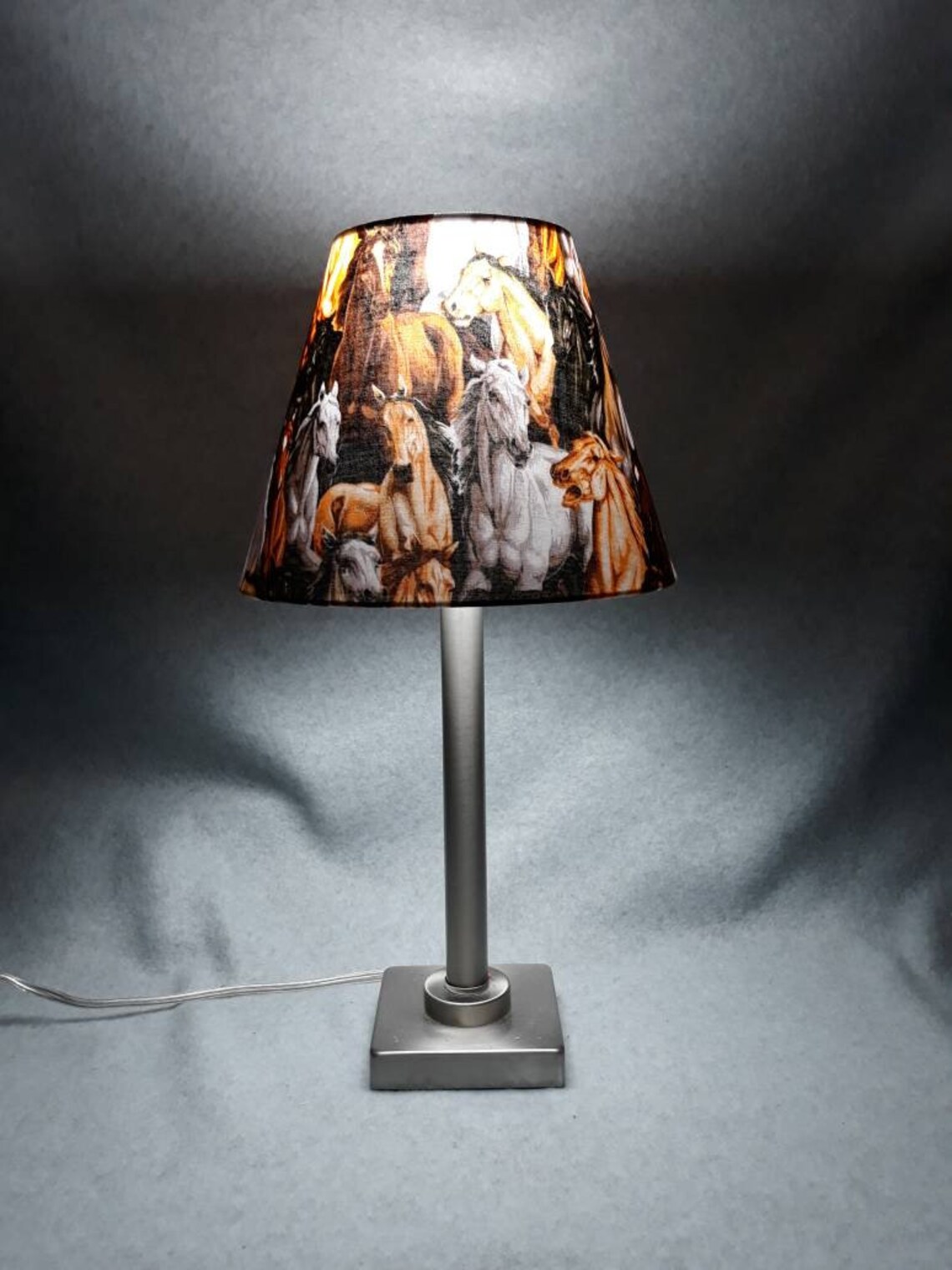 Wild Horse Lamp Shade. Horses. Farm. Shades Are 9.5 X Etsy