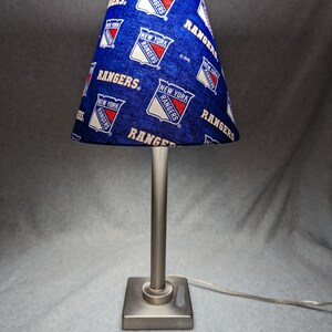 New York Rangers Lamp Shade NHL. Shades Are 9.5 X 5 X 7 Tall - Etsy