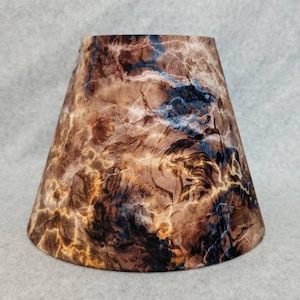 Beige marble lamp shade.  Thunder lightning storm look.  Electricity. Shade is 9.5 wide at the bottom, 5&quot; wide at the top and 7&quot; tall