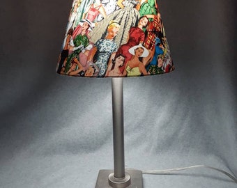 Vintage fashion lamp shade.  Simplicity.  Shades are 9.5&quot; x 5&quot; x 7&quot; tall
