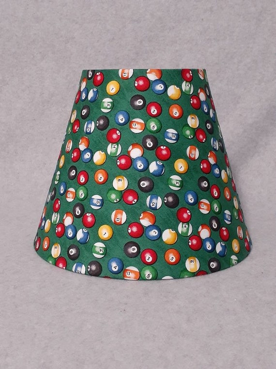 Billiard Ball Lamp Shade. Pool. Shades Are 9.5 X 5 Etsy