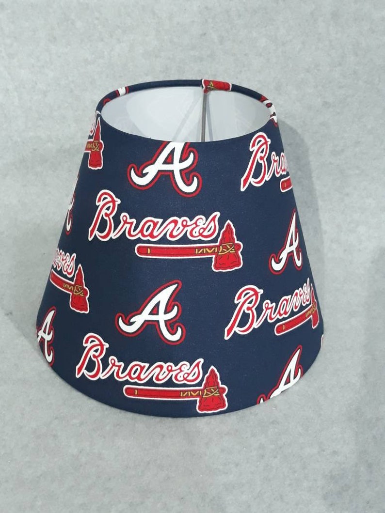 Atlanta Braves Lamp Shade Baseball. Shades Are 9.5 X Etsy