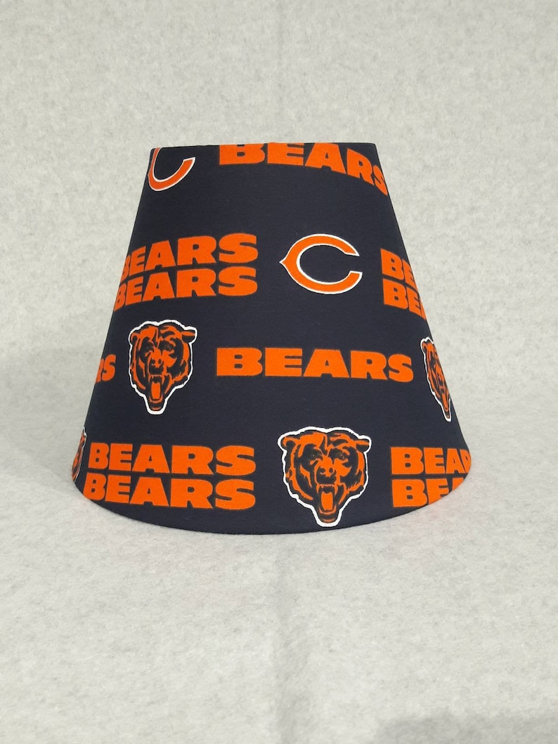 Chicago Bears Lamp Shade. NFL. Shades Are 9.5 X 5 Etsy