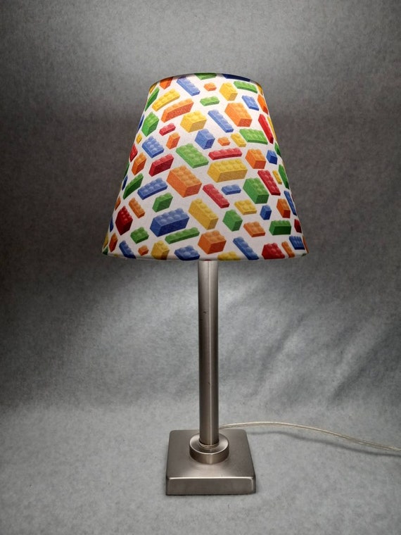 Building Block Lamp Shade. Blue Green Yellow Red Orange. Lego Look. Shades Are 9.5 X 5 X 7 Tall Etsy